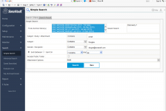 SonaVault 5.0 Simple Search Start Screen