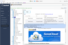 SonaVault 5.0 horizontal preview of folder structure with the folders visible.